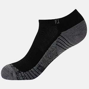 FootJoy FJ TechSof Tour Men's Golf Sports Ankle Socks Low Cut No Show Black/Gray