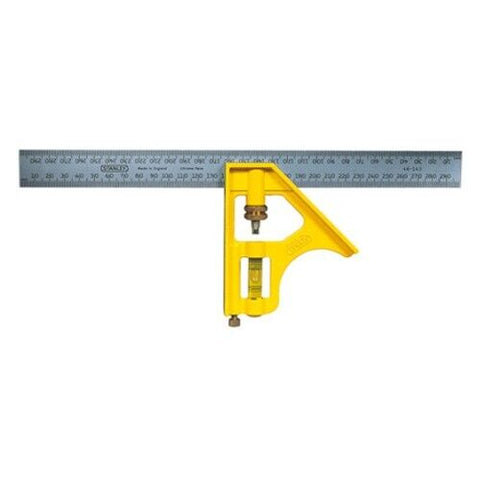 Stanley 46-143 12" (300mm) Professional Combination Square Angle Ruler Measuring