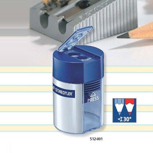 (10 Pcs) STAEDTLER 512-001 Double-Hole Tub Pencil Sharpener