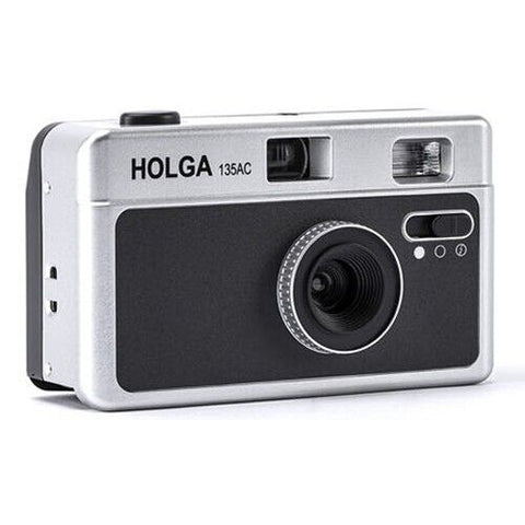 Holga 135AC Film Camera 35mm Plastic Retro Film Automatic Winding (Silver)