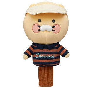 Choonsik Costume White Cap Golf Driver Head Cover Cute Doll Headcover