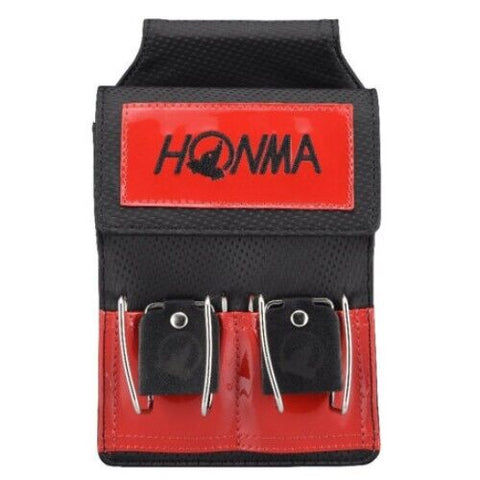 Honma Park Golf Waist Belt Pouch Ball Holder Bag (Red)