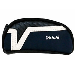 Volvik Golf Ball Pouch Case Zipper Storage w/ Clip (for 2 Ball) Navy Blue