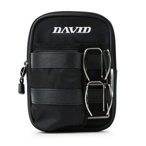 David Park Golf Waist Belt Pouch Ball Holder Bag (Black)