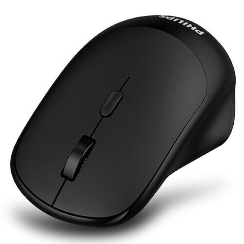 Philips M423/SPK7423 2.4GHz Wireless Mouse 2000 DPI 3-Button 1-Wheel (Black)