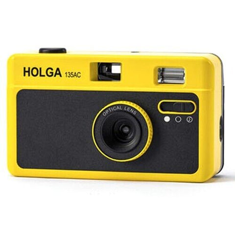 Holga 135AC Film Camera 35mm Plastic Retro Film Automatic Winding (Yellow)