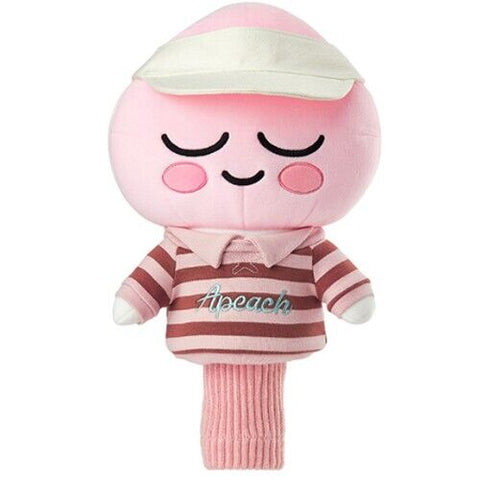 Apeach Costume White Cap Golf Driver Head Cover Cute Doll Headcover