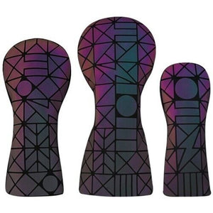 Hologram Driver/Wood/Rescue Head Cover Set Golf Club Headcover