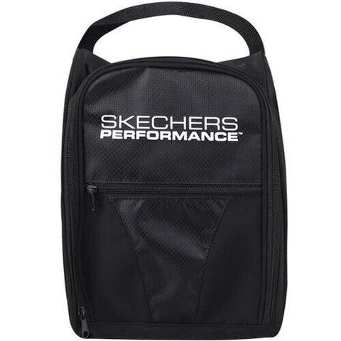 Skechers Performance Shoe Case Sports Travel Accessory Pouch Bag (Black)