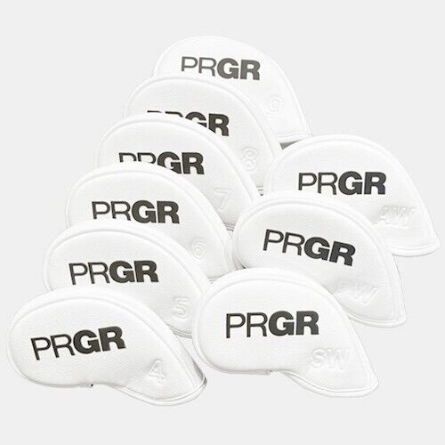 PRGR Pro Gear 9 Pcs Iron Head Cover 4-9/Sw/Aw/Pw Magnetic Closure Headcover