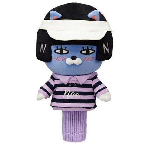 Neo Costume White Cap Golf Driver Head Cover Cute Doll Headcover