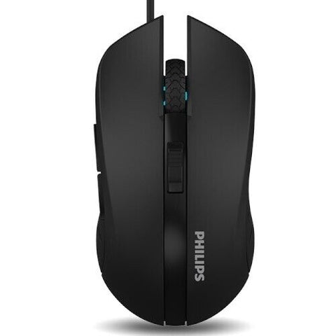 Philips G313/SPK9313 Wired Mouse 2400 DPI 5-Button 1-Wheel (Black)