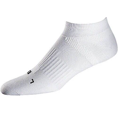 FootJoy FJ Tour Compression Men's Socks Golf Sports Low Cut No Show (White)