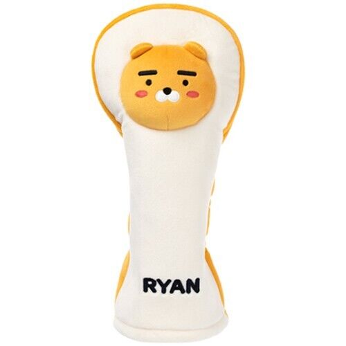 Kakao Friends Ryan Soft PU Golf Driver Head Cover Cute Doll Headcover