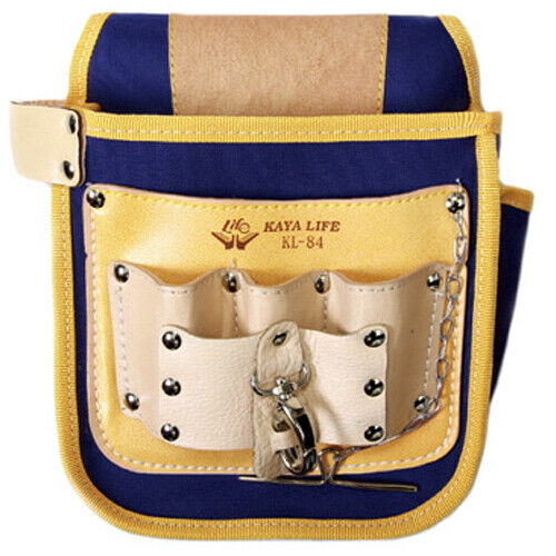 Kaya KL-84 Tool Holsters Top Grain Buckle Drill Leather Craft Multi Pouch (L)