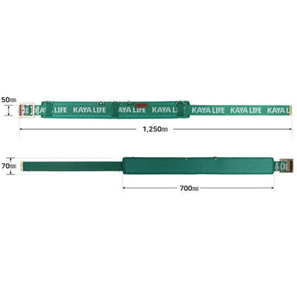 Kaya KL-106 Waist Working Tool Buckle Adjustable Webbing Belt Wide Hard Type (Green)