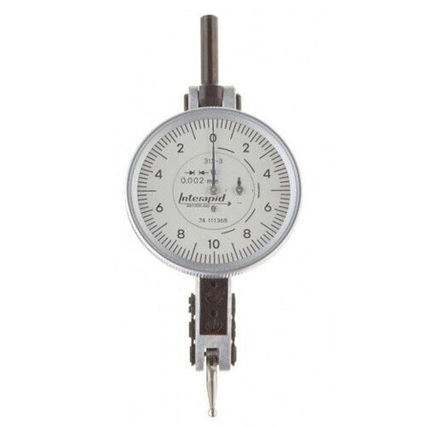 Tesa Dial Test Indicator 074111368 Interapid Range 0.2mm 0.002mm Horizontal Type