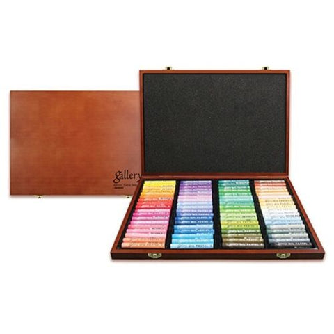 Mungyo Gallery Artists Soft Oil Pastels Wood Box Set of 72 Assorted Colors