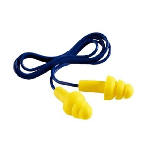 3M UltraFit Earplugs Corded (100 ea) Yellow Soft Polymer Ear Plug