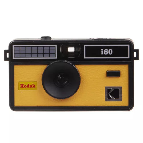Kodak i60 Retro Classy Analog Film Camera Reusable Pop-Up Flash (Yellow)