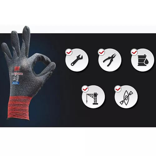 (10 Pair) 3M Pro Grip 2000 Ultra Slim Gloves Construction Builders Mechanic