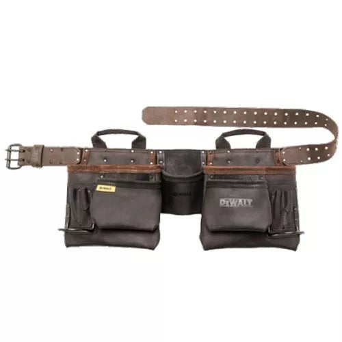 DeWALT DWST550112 Carpenter's Leather Tool Apron 11 Pockets