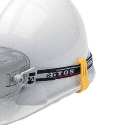 goggle clip helmet Otos 8 Pcs Goggle Band Clip Holder (White) for U-Shaped Hard Hat Helme – Korade.com