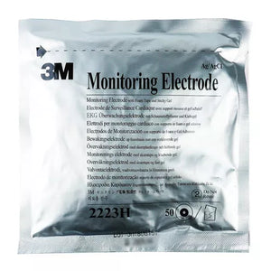 3M Monitoring Electrode 2223H Size 4.3 x 4.5 cm - 50 Pcs For Adult Men's Women's