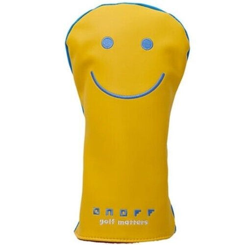 ONOFF Smile Driver Head Cover PU Golf Club Headcover (Yellow)