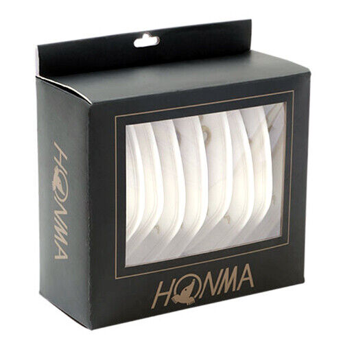 Honma 9 Pcs Iron Head Cover Set #5-11/AW/SW Golf Club Headcover (White)