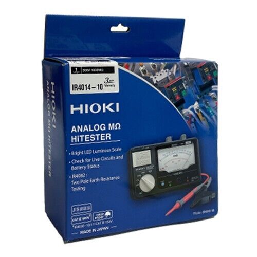 Hioki IR4014-10 Analog MΩ HiTester Insulation Resistance Tester