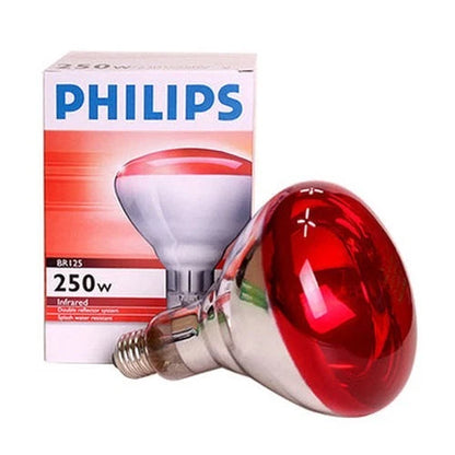 Philips BR125 Infrared Heat Light Lamp E27 Bulb 250W (230V-250V) Physiotherapy