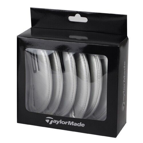 TaylorMade 6 Pcs Iron Head Cover Club Headcover Set (Silver) #5/6/7/8/9/P