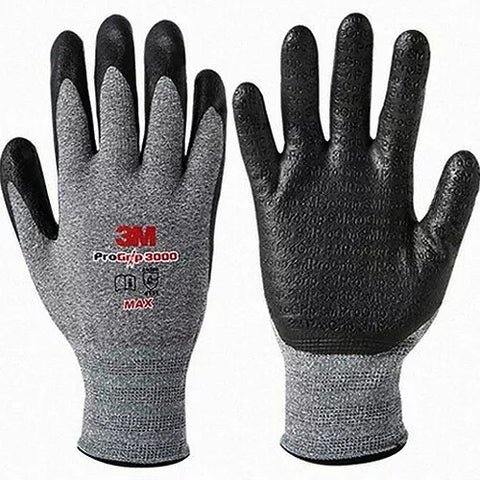 (10 Pair) 3M Pro Grip 3000 MAX Embossing Gloves Construction Builders Mechanic