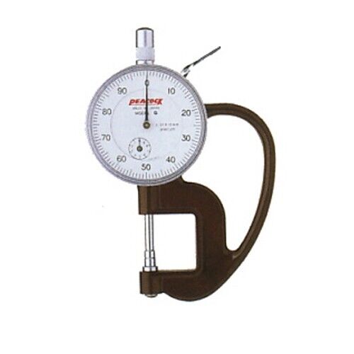 Peacock Dial Thickness Gauge G-1A Graduation 0.01mm Range 0 - 10mm