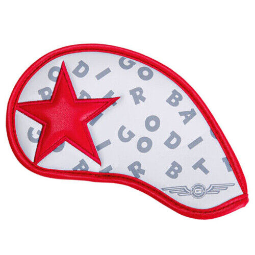 Gold Rabbit Star Alphabet 9P Iron Head Cover Set Golf Club 5-9/P/A/S/* (Red)