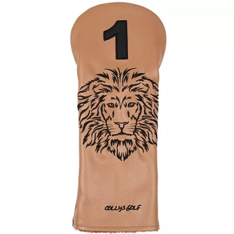 Colly's Golf Lion Champion Driver Head Cover Pouch Club Headcover (Brown)