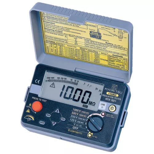 Kyoritsu 3021 Digital Insulation Continuity Tester Performs Insulation Test