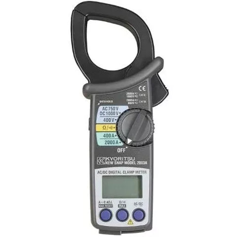 Kyoritsu 2003A AC/DC Digital Clamp Meter Multimeter Tester AC 75V/DC 1000V 2000A