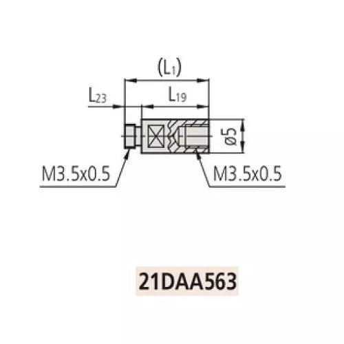 Mitutoyo 21DAA563 Sub Anvil For Mitutoyo Bore Gauge 511-415