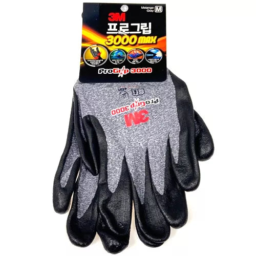 (10 Pair) 3M Pro Grip 3000 MAX Embossing Gloves Construction Builders Mechanic