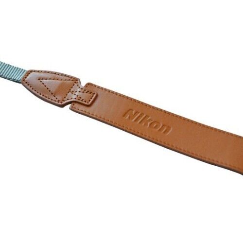 Nikon Clear Leather Strap DSLR SLR Camera Neck & Shoulder Strap (Camel Brown)