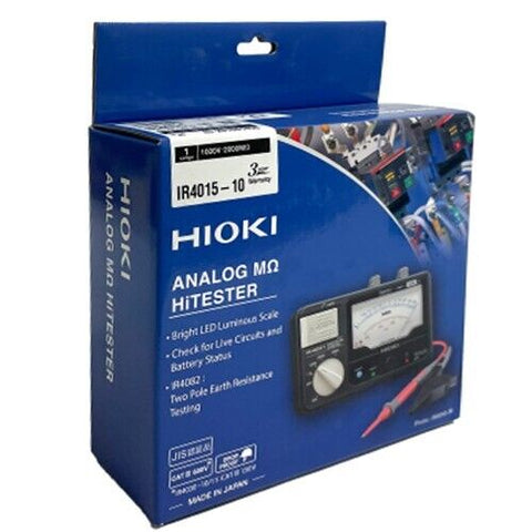 Hioki IR4015-10 Analog MΩ HiTester Insulation Resistance Tester