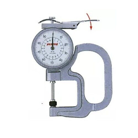 Peacock Dial Thickness Gauge G-2 Graduation 0.01mm Range 0 - 20mm