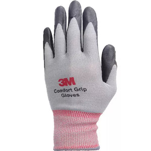 (10 Pair) 3M Comfort Grip Gloves NBR Foam Coated (Gray)