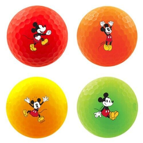 Volvik Disney Mickey Mouse Vivid Colors Golf Ball 4ea Gift Set with Ball Marker