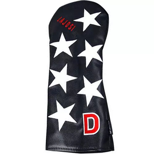 Seven Hills Stars Driver Head Cover Golf Club Headcover (Black)