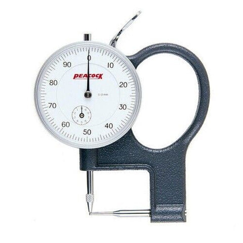 Peacock P-1 Dial Pipe Gauge Graduation 0.01mm Range 0 - 10mm