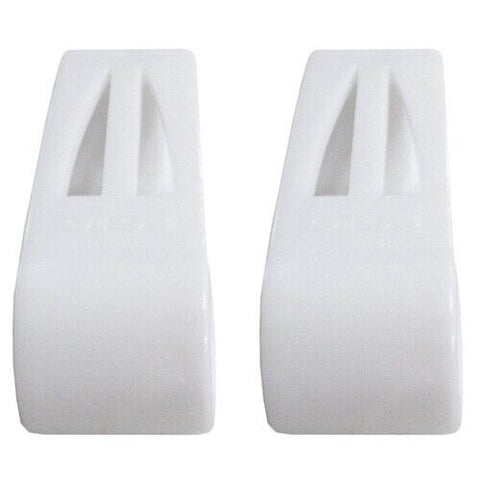 Otos 8 Pcs Goggle Band Clip Holder (White) for U-Shaped Hard Hat Helmet Goggles