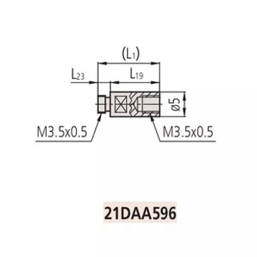 Mitutoyo 21DAA596 Sub Anvil For Mitutoyo Bore Gauge 511-417